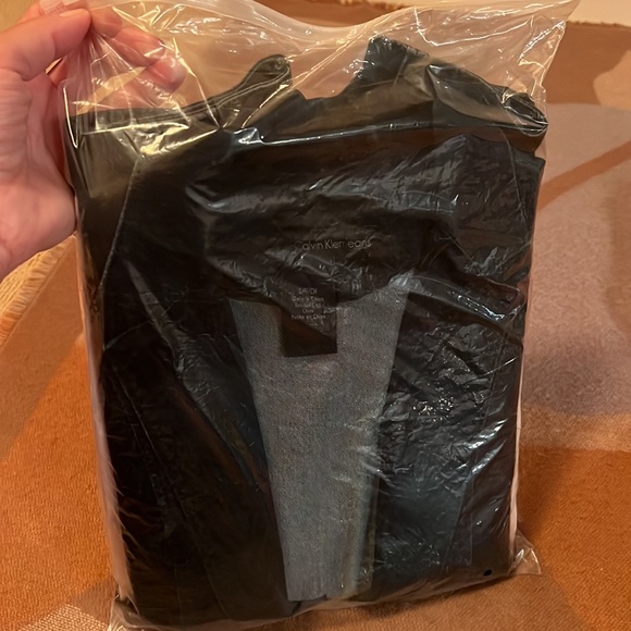 Calvin Klein Stretch denim blazer; dark blue - Picture 11 of 12